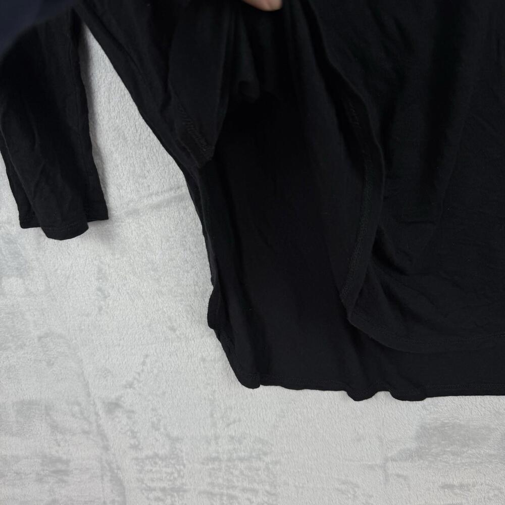Aritzia Babaton Black 3/4 Sleeve Relaxed Fit Top Size XS Minimalist Essential - Picture 5 of 9